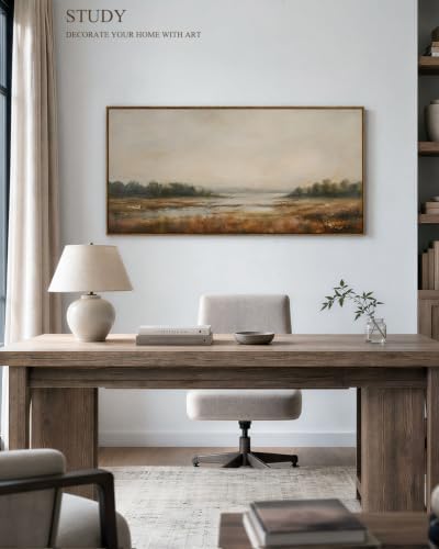 InSimSea Extra Large Framed Vintage Wall Art, Marsh Field Prints, 24x48inch - Image 3
