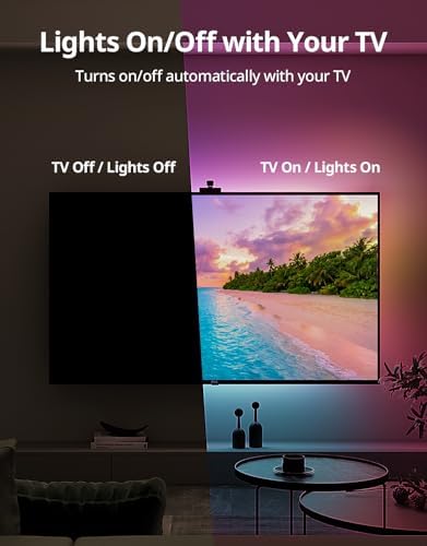 Ailofy TV LED Backlight, 180° Camera, Multi-Zone Color Sync, 40-50" TVs - Image 5