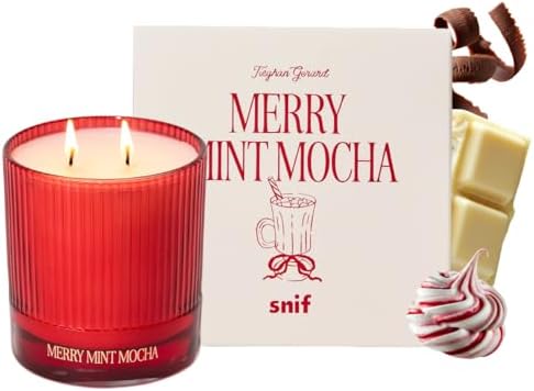 Half Baked Merry Mint Mocha Candle by Snif, 8.5 oz by Snif