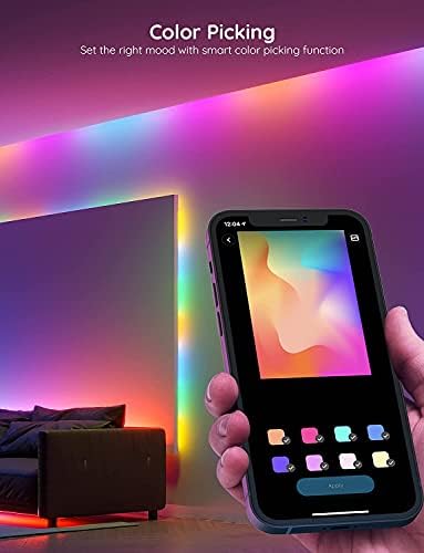 Govee 65.6ft RGBIC LED Strip Lights, Smart App Control Light for Bedroom - Image 6