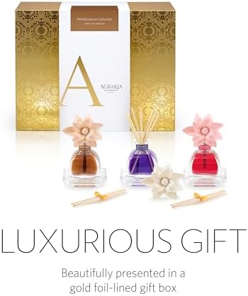 AGRARIA Into The Woods PetiteEssence Collection, Handmade Sola Flower Reed Diffuser Set of 3, Luxury Home Fragrance Scented Oil Diffuser Gift Set - Image 5