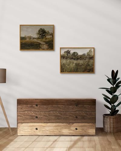 InSimSea Framed Canvas Wall Art Decor, French Countryside Painting, Farmhouse Rustic Decor for Kitchen Living Room Shelf, 12"x16" - Image 3