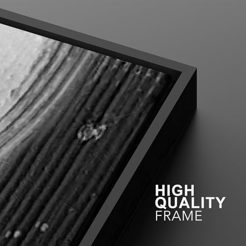SIGNWIN Framed Canvas Print Wall Art Set Black White Industrial Paint Strokes Abstract Shapes Illustrations Modern Art Minimal Decorative Nordic for Living Room, Bedroom, Office - 24"" x36 x2 Black - Image 5