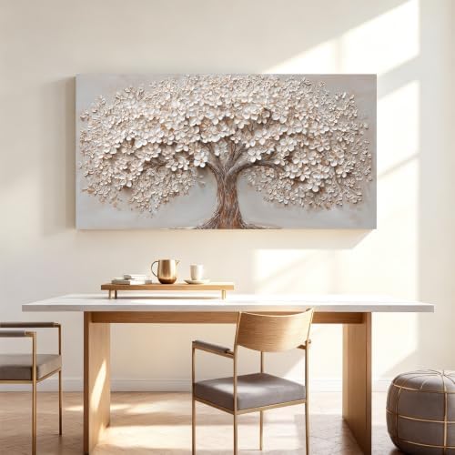 Canvas Wall Art Decor Prints Botanical Wall Art Pictures for Living Room Modern Large Tree of Life Wall Art Prints Artwork for Walls Bedroom Office Decor 24" X 48"Printed Decorative Painting - Image 4