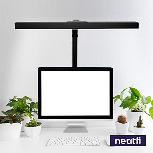 Neatfi 3,000 Lumens LED Desk Lamp with Clamp | Dimmable | 5 Brightness Levels & 5 Light Modes | Memory Function | Eye-Caring Flexible Lamp for Home & Office (28 Inches, Black) - Image 6