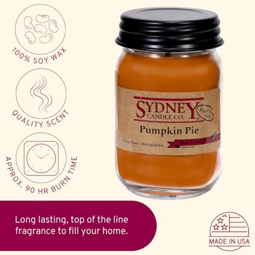 Soy Wax Fall Candles – Whipped Pumpkin Pie, Pack of 2 - Image 3