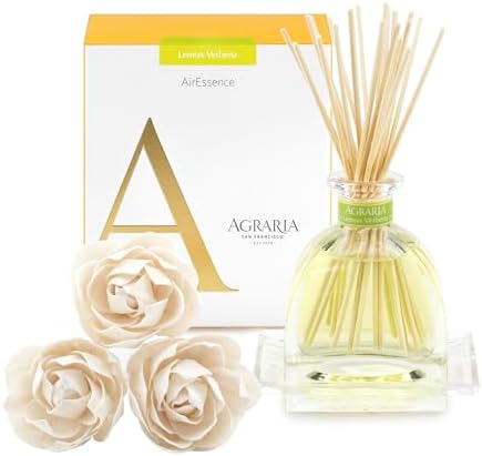 AGRARIA Lemon Verbena AirEssence Reed Diffuser Set, 7.4 fl oz by Unknown