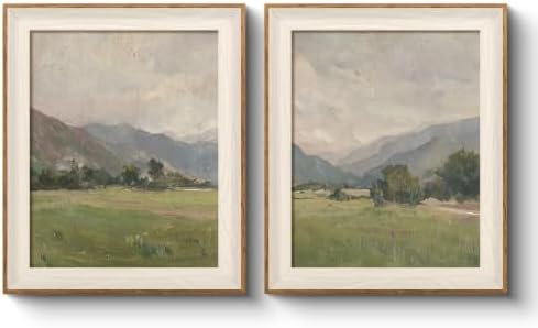 VIYYIEA Framed Mountain Landscape Wall Art Set for Living Room, 10x12 Inch by VIYYIEAART