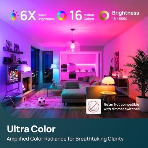 Linkind Matter Smart Bulbs 5GHz, Compatible with Alexa/Apple Home/Google - Image 3