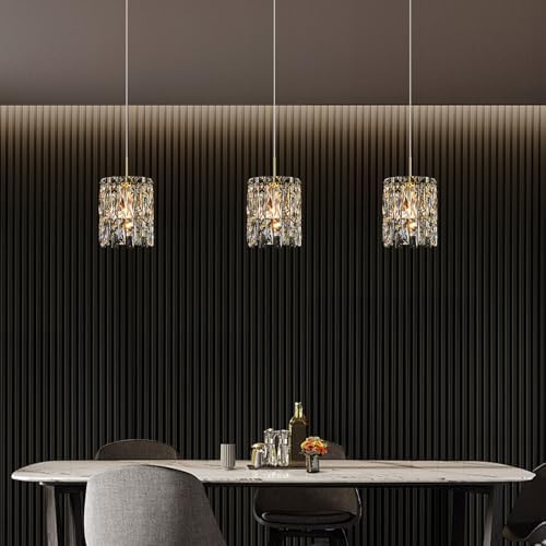 Modern K9 Gold Crystal Pendant Lights Kitchen Island,1 Lighting - Image 6