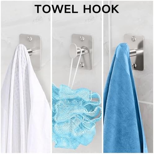 KLJKPA Brushed Nickel Bathroom Accessories Set, 4 PCS Bathroom Hardware Set - Image 5
