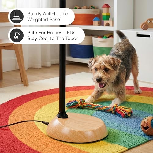 Brightech Litespan - LED Floor Reading Lamp, Modern Wooden Style, Adjustable Gooseneck, 850-950 Lumens, 12W, 3-Year Warranty - Image 5