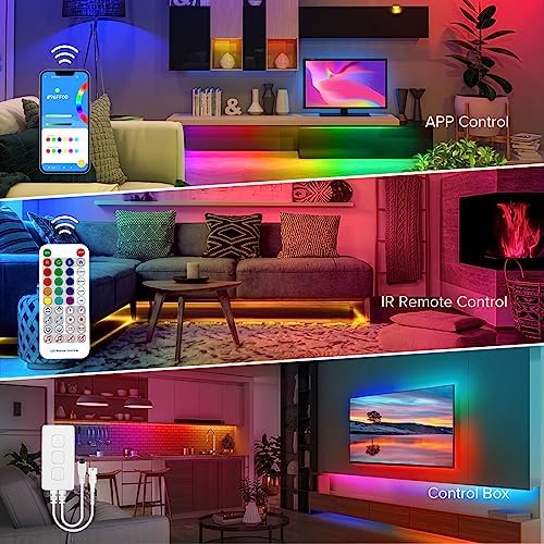 BTF-LIGHTING 16.4FT WS2812B IC RGB Addressable Neon Rope Strip Kit DC5V - Image 4
