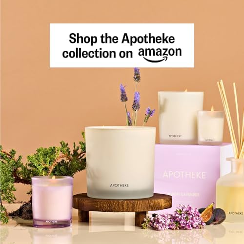 Apotheke Signature Scented Candles for Home, Hinoki Lavender - 10.5 Oz - Image 2