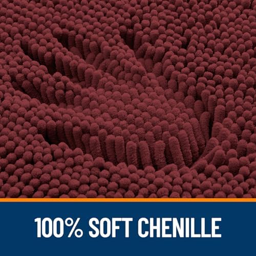 OLANLY Bathroom Rugs 32x20, Extra Soft Absorbent Chenille Bath Rugs - Image 2