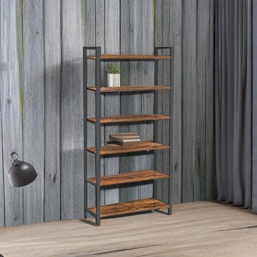 VASAGLE 6-Tier Bookshelf, Bookcase with Shelves, Storage Shelf, Living Room - Image 6