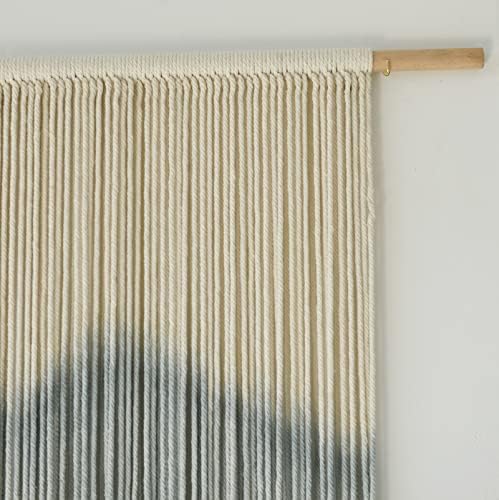 IOWER Macrame Wall Hanging Mountain Dip-Dyed Macrame Wall Decor Large Modern Fiber Art Boho Wall Decor 57" Wx35 L - Image 7