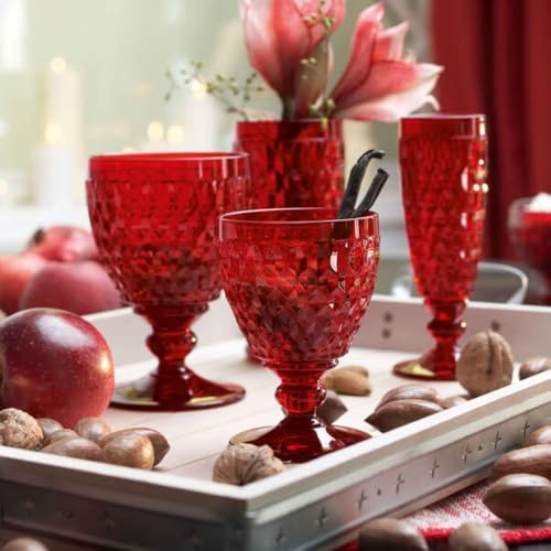Villeroy & Boch Boston Glass Bowl Set of 4, Red - Image 3