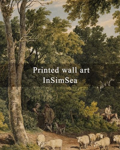 InSimSea Framed Canvas Wall Art Vintage Decor, Room Decor Classical Countryside Landscape Farmhouse Painting, Large Prints Artwork, Wall Art for Living Room Badroom Bathroom, 24"x36" - Image 6