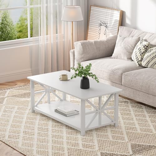 GreenForest Coffee Table for Living Room with Round Corners - Image 2