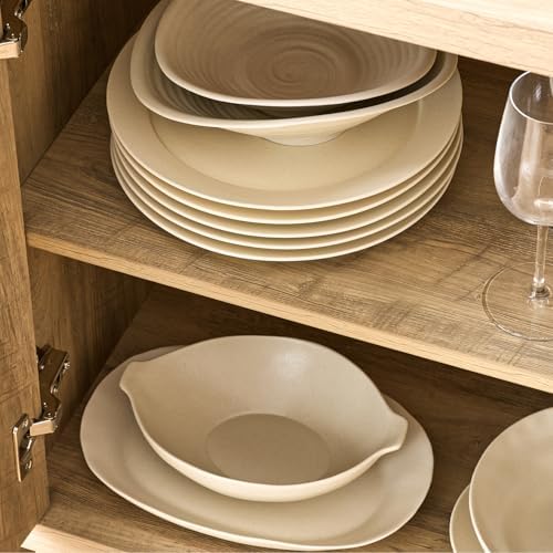 OAKHAM HOME Buffet Cabinet 56" Golden Oak - Image 5