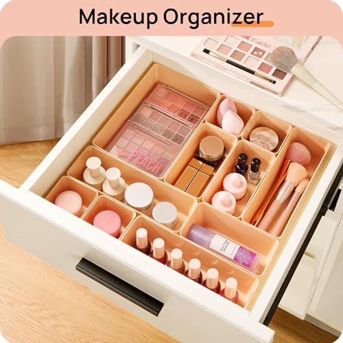 Vtopmart 25 Pack Plastic Drawer Organizers with Anti-slip Rubber Pads - Image 4