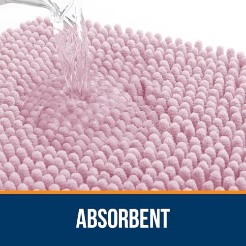 OLANLY Large Bathroom Rugs 50x30, Extra Soft Absorbent Chenille Bath Rugs - Image 4