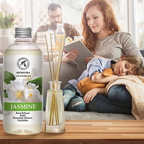 Jasmine Reed Diffuser Refill - 4x17 Fl Oz - Scented Reed Diffuser Refill - Home Fragrance - Air Freshener - Room Freshener - Floral & Long Lasting Scent - Aromatherapy - Image 6