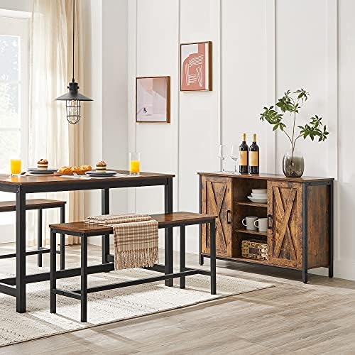 VASAGLE Dining Bench Set of 2, 42.5'' Kitchen Bench - Image 2