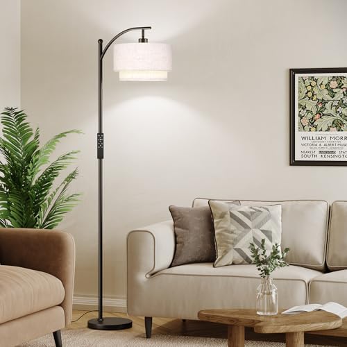 SUNMORY Arc Floor Lamps for Living Room with 12W Remote and Dimmable Bulb - Image 6