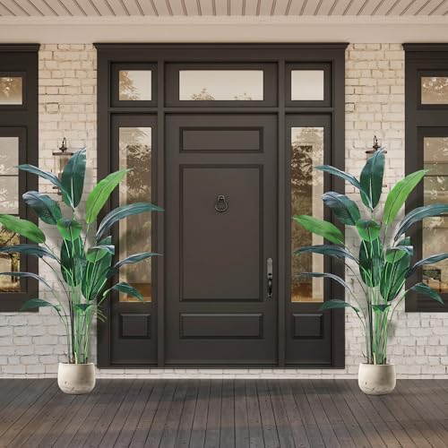 6FT Artificial Bird of Paradise Tree, Realistic Silk Faux Plant with 17 Trunks, Tall Fake Floor Plant for Indoor & Outdoor Home Décor - Image 6