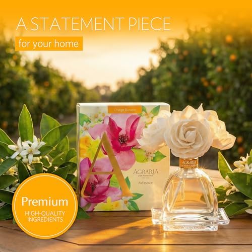Agraria AirEssence Flower and Reed Diffuser Set, Hand Crafted Sola Flower Botanical Home Fragrance Diffuser, Home Decor for Living Room, Bedroom and More - Image 2