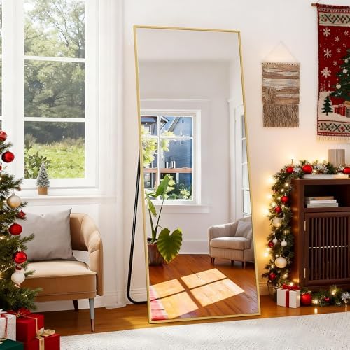 BEAUTYPEAK Full Length Mirror with Stand, 56"x21" Floor Mirror - Image 7