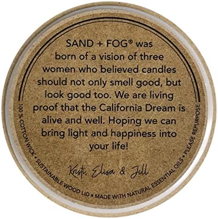 Sand + Fog Scented Candle - Golden Spice - Additional Scents and Sizes – 100% Cotton Lead-Free Wick - Luxury Air Freshening Jar Candles - Perfect Home Décor for Your Cocktail Table – 23 oz - Image 4