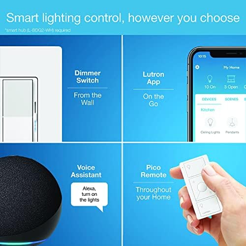 Lutron Caseta Diva Smart Dimmer Switch (Smart Hub Required), No Neutral Req - Image 5