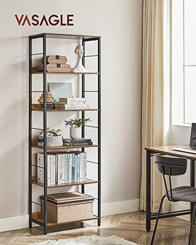 VASAGLE 6-Tier Bookshelf, Bookcase with Shelves, Storage Shelf, Living Room - Image 4