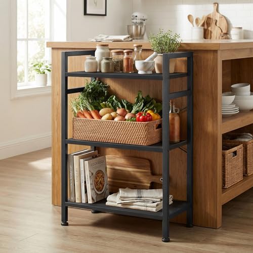 3 Tier Bookshelf, Free Standing Bookcase with Open Storage Shelves - Image 6