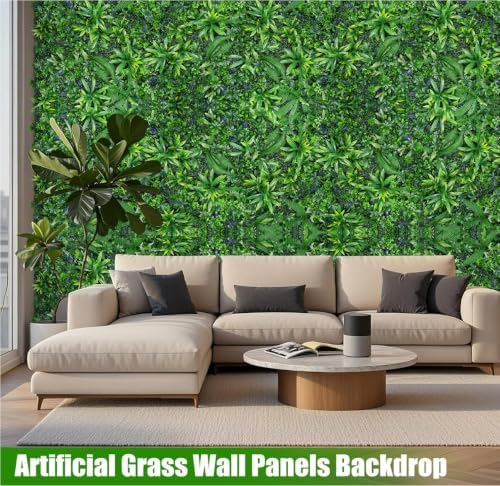 Grass Wall Panels,60"x160" in(66 sqft) Hedge Boxwood Roll Backdrop with UV-Resistant, Fake Greenery Plant Decor for Outdoor Indoor Patio Garden Backyard - Image 4