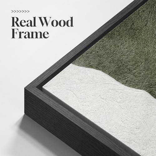 Framed Green White Vertical Abstract Wall Art Decor for Hallway, 2 Piece - Image 5