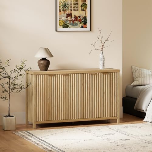 OAKHAM HOME Buffet Cabinet 56" Golden Oak - Image 6