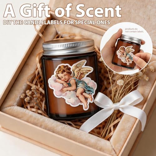24 PCS 6oz Bulk Mini Scented Soy Candles Gift Set, Mahogany & Teakwood Aromatherapy Mason Jar Candles, Long-Lasting Relaxing Candle Favors, Ideal for Home Decor & Holiday Wedding Bulk Gifts - Image 4