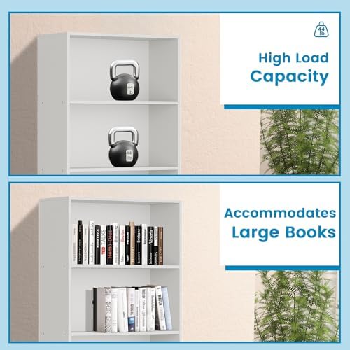GRUSIGN 71" Tall 6-Tier Bookshelf, Large Open Display Bookcase with Ample Storage, Floor Standing Book Shelf for Living Room, Home Office, Bed Room, White - Image 5