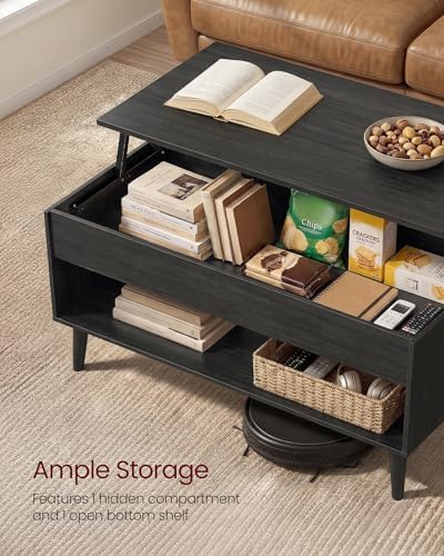 VASAGLE Lift Top Coffee Table with Hidden Storage, Gas Spring - Image 5