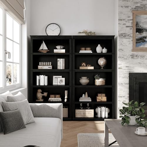 GarveeHome 5 Tier Farmhouse Bookcase, 67.4" Tall Book Shelf with Storage - Image 3