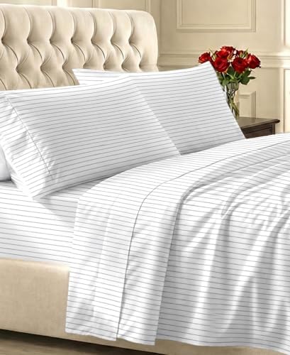 California Design Den 100% Cotton Sateen Twin Size Bed Sheet Set, 3 Pcs Set by CaliforniaDesignDen