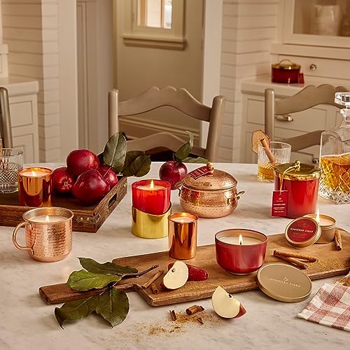 Thymes Simmered Cider Copper Candle, Warm and Spicy Apple Scented for Home, Notes of Apple, Clove, and Cardamom, Premium Gifts for Women & Men, Fall Decor (Copper Cup, 10 Oz) - Image 6