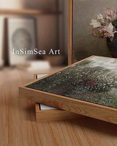 InSimSea Framed Canvas Wall Art Vintage Decor, Farmhouse Room Aesthetic, Living Room Wall Art, Cottagecore Bedroom Kitchen Bathroom Decor, 24"x36" - Image 2