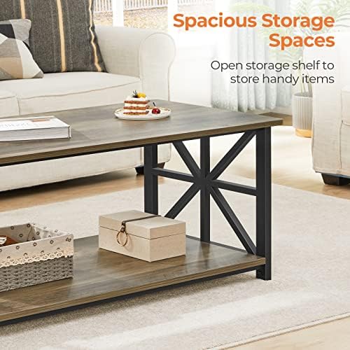 GreenForest Round Corners Coffee Table for Living Room - Image 6