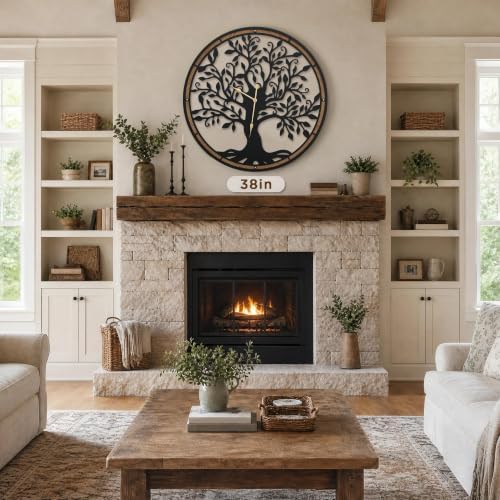 Micasso Large Wall Clocks Decorative: 38 Inch Tree of Life Battery Operated - Image 3