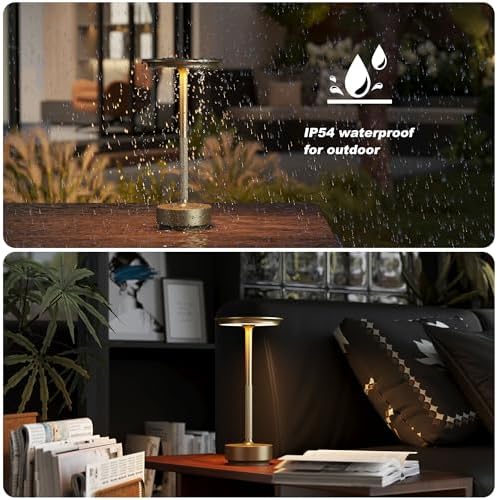TBBGA 1 Pack Rechargeable Cordless Table Lamp, 5000mAh Battery Table Light - Image 5